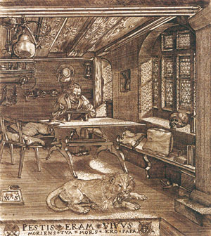Luther in de Wartburg, schrijvend aan zijn Duitse Bijbelvertaling. Luther in de Wartburg, schrijvend aan zijn Duitse Bijbelvertaling.