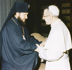 John Paul I with Nikodim