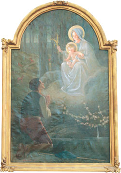 Notre-Dame offrant le rameau béni Notre-Dame offrant le rameau béni