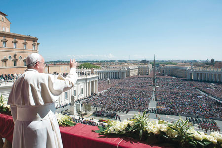 “ A square which, thanks to the media, has global dimensions. ” (Saint Peter’s Square, Angelus of Sun-day, March 17, 2013)