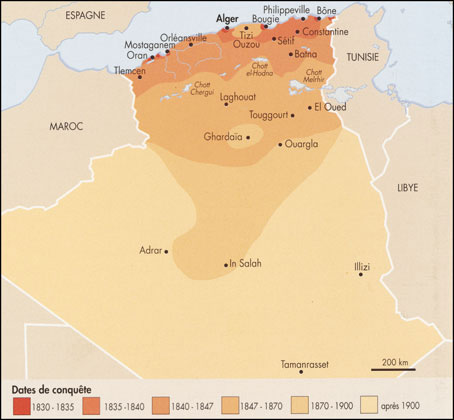Dates de conquête de l’Algérie française