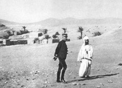 Lyautey during a visit to Father de Foucauld.