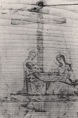 XIIIth station: Jesus is taken down from the Cross