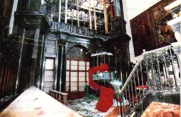 Desolation on the day after the attack.