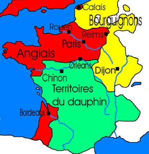 Hundred Years War map Hundred Years War map