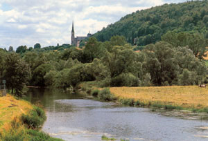 The banks of the Meuse at Domermy. The banks of the Meuse at Domermy.