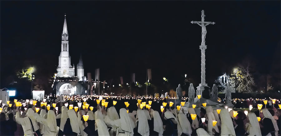 The candlelight procession