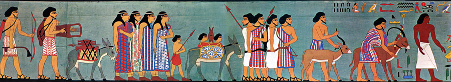 The ancient necropolis of Beni Hassan (XIXth century B.C.)