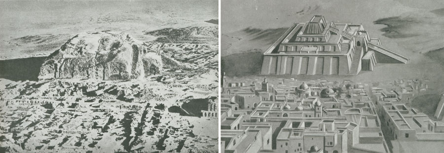 The ruins of the city of Ur