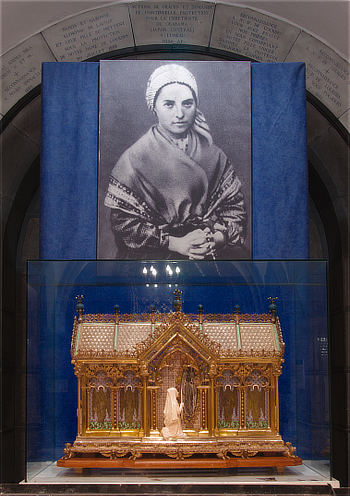 Reliquary of Saint Bernadette in the Crypt